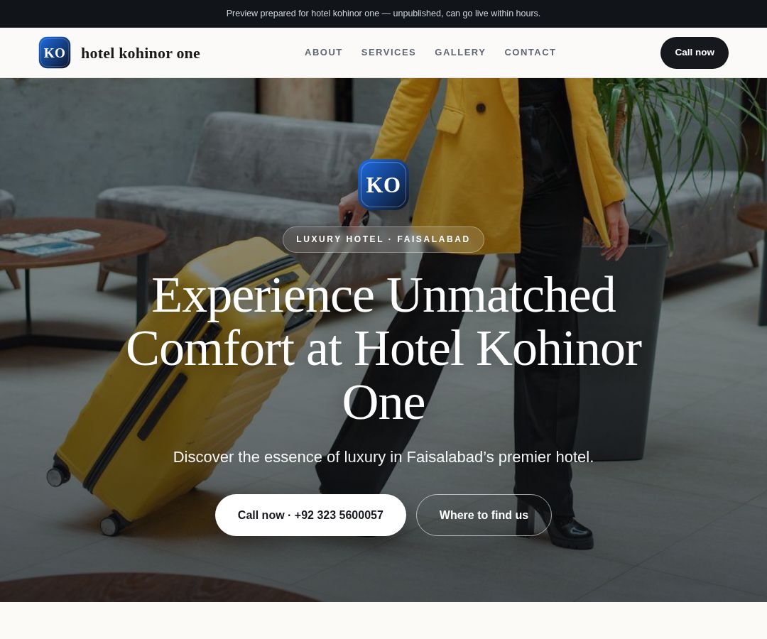 hotel kohinor one