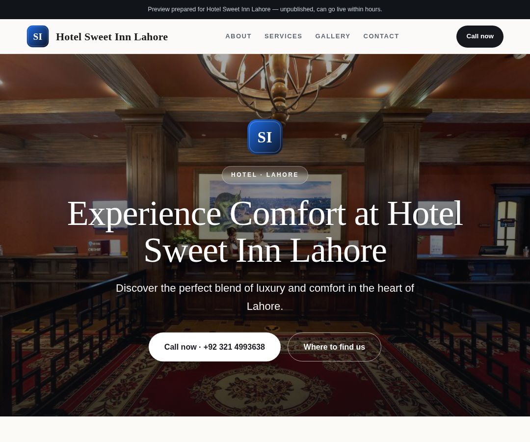 Hotel Sweet Inn Lahore