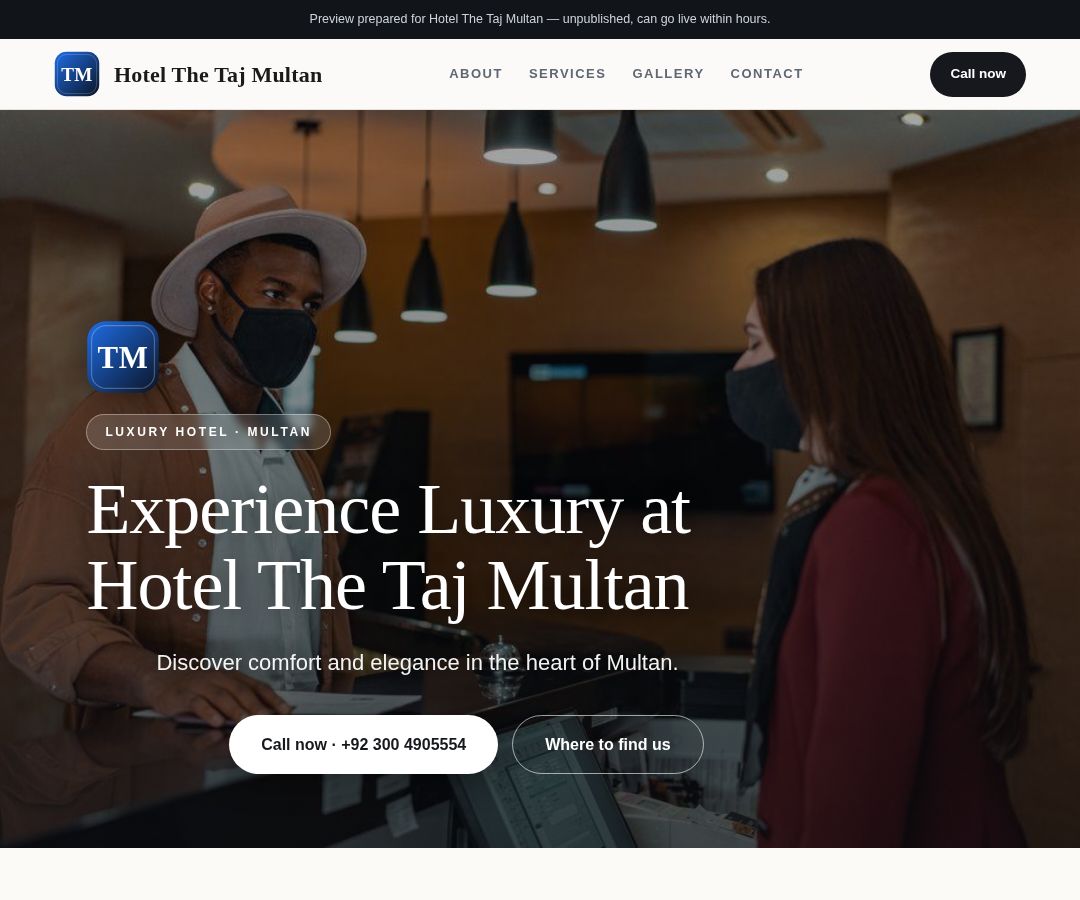 Hotel The Taj Multan