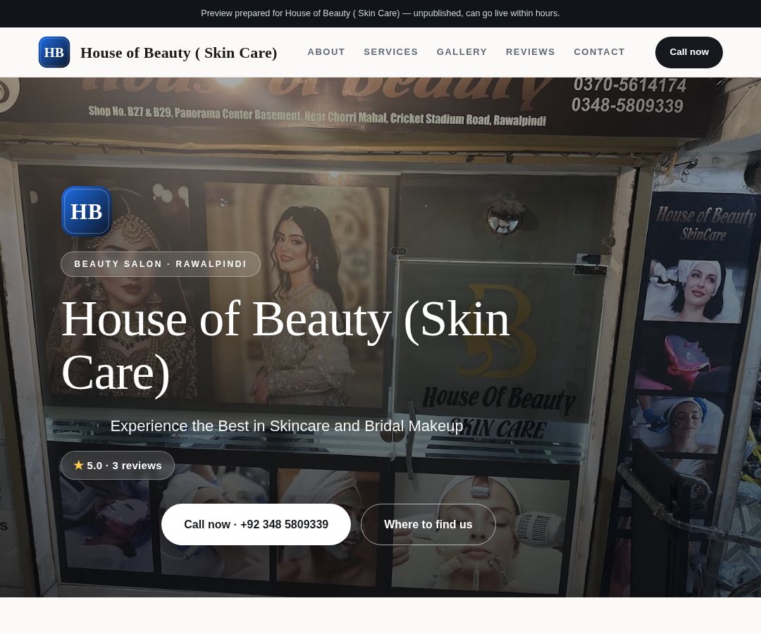 House of Beauty ( Skin Care)
