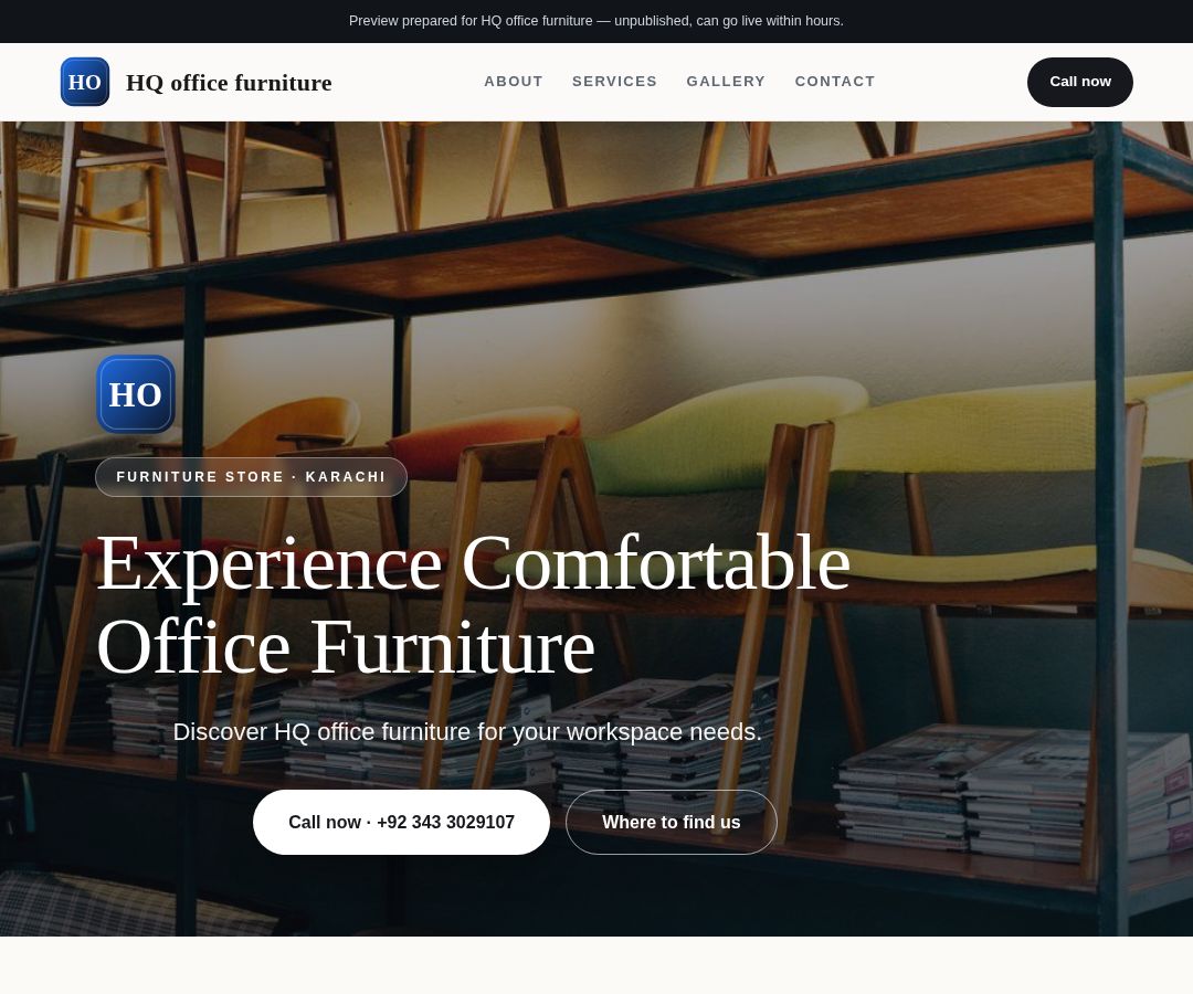 HQ office furniture