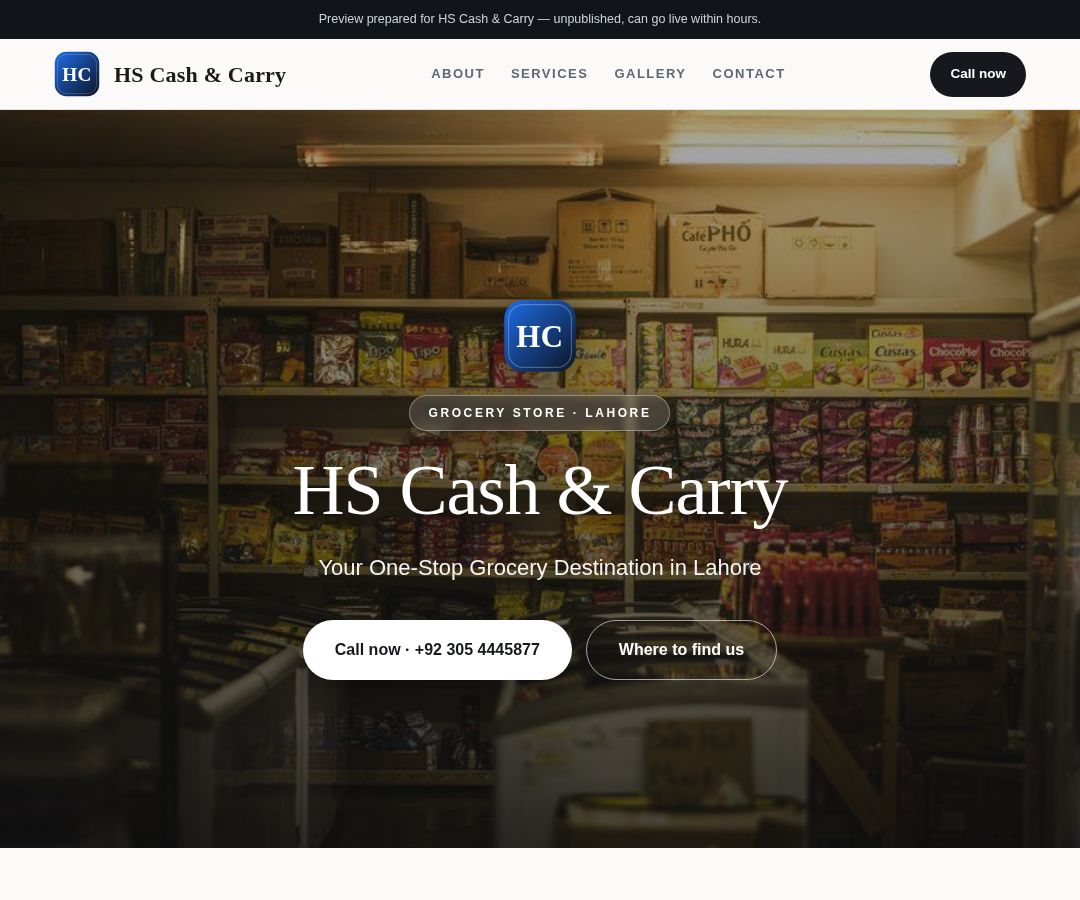 HS Cash & Carry
