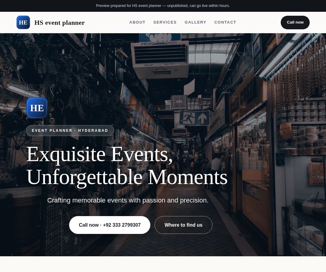 HS event planner