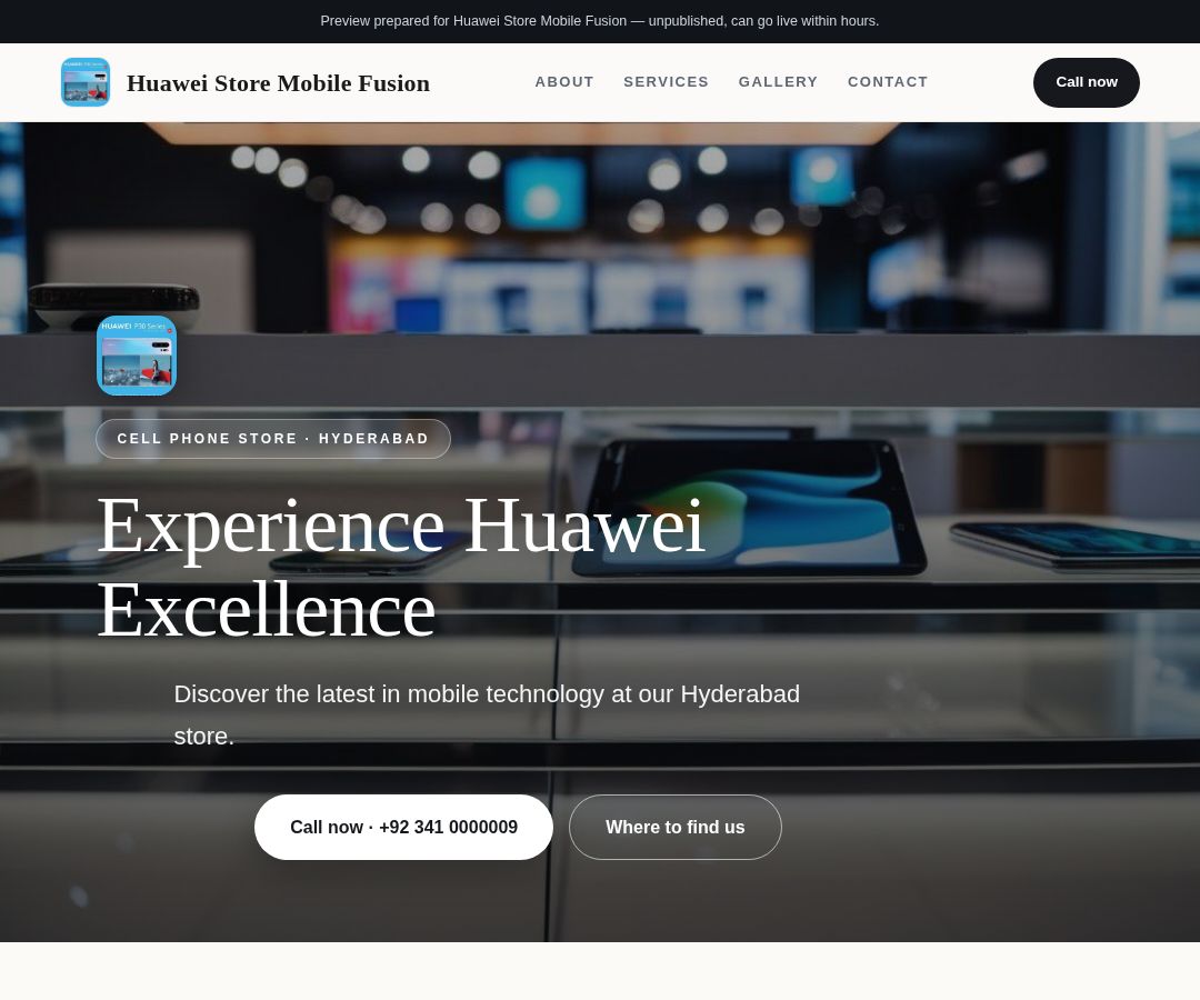 Huawei Store Mobile Fusion
