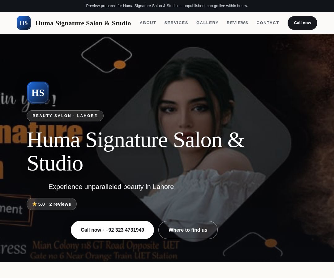 Huma Signature Salon & Studio