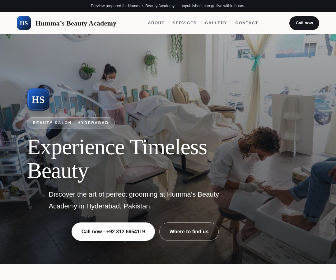 Humma’s Beauty Academy