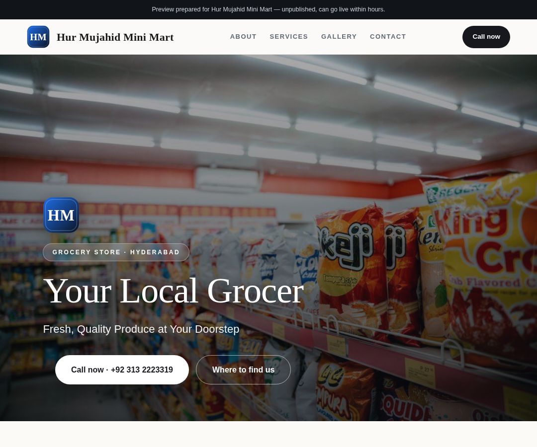 Hur Mujahid Mini Mart