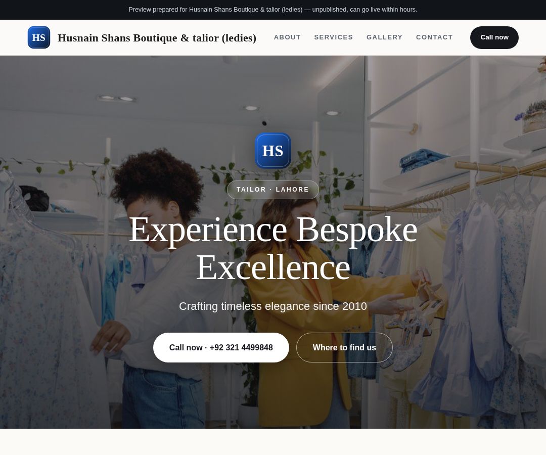 Husnain Shans Boutique & talior (ledies)
