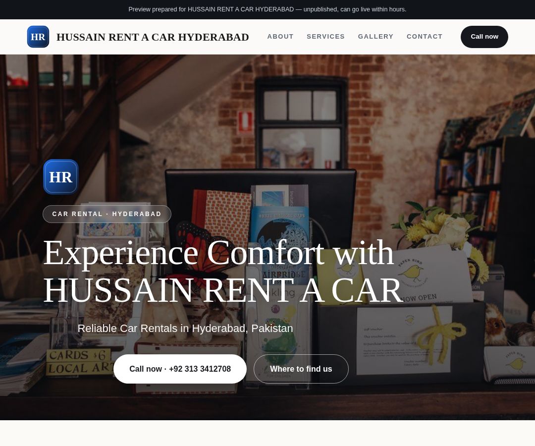 HUSSAIN RENT A CAR HYDERABAD