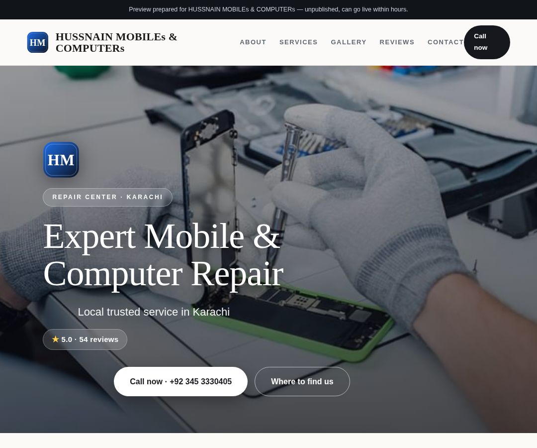 HUSSNAIN MOBILEs & COMPUTERs