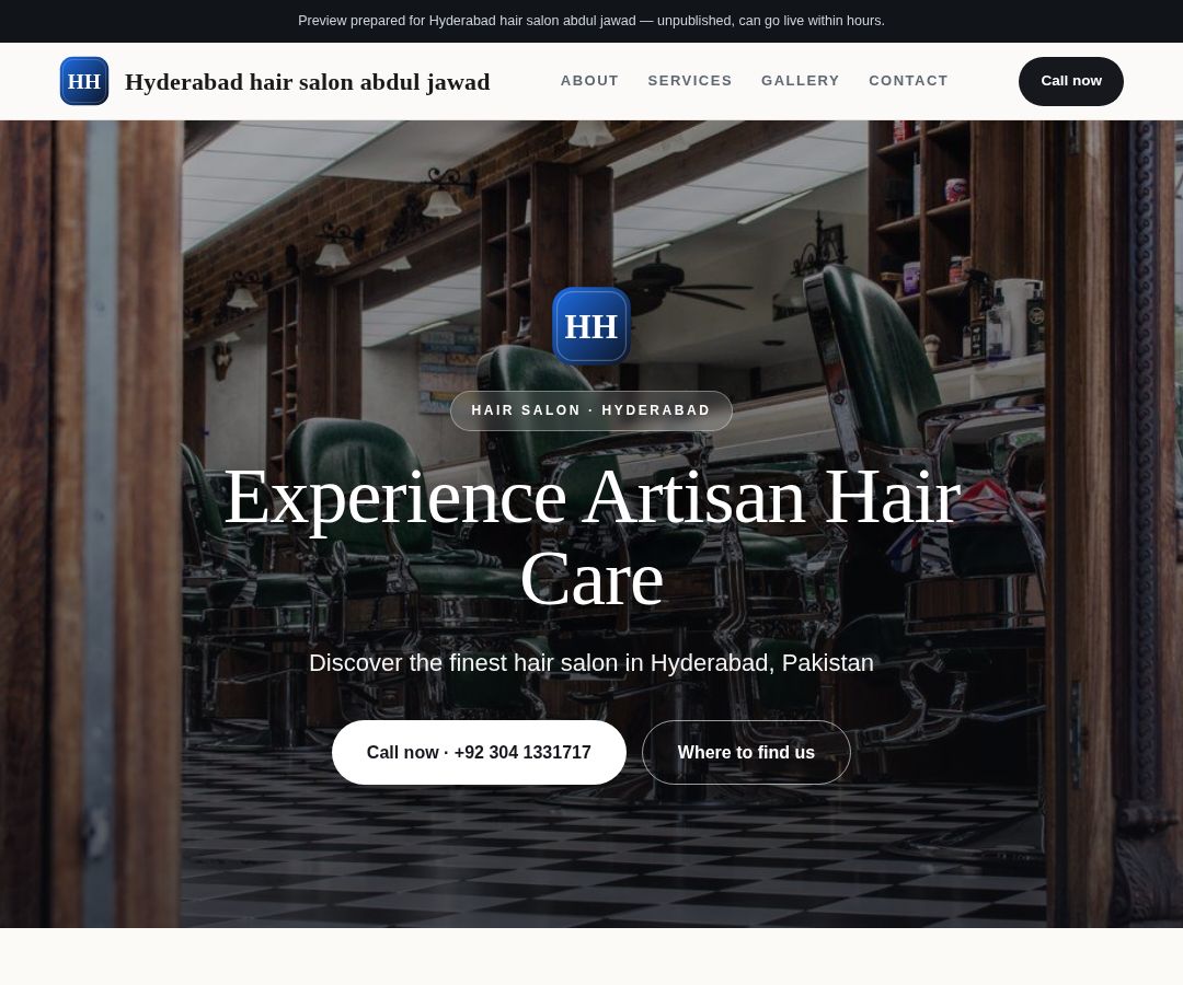 Hyderabad hair salon abdul jawad
