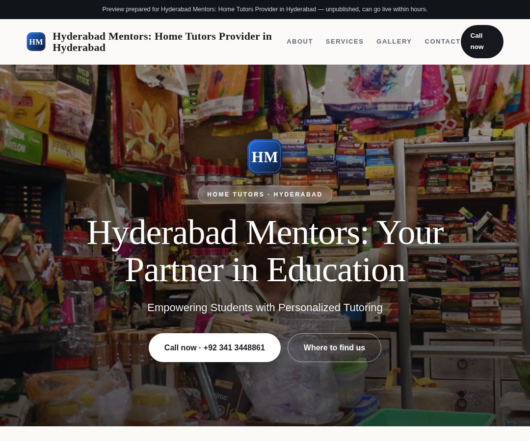 Hyderabad Mentors: Home Tutors Provider in Hyderabad