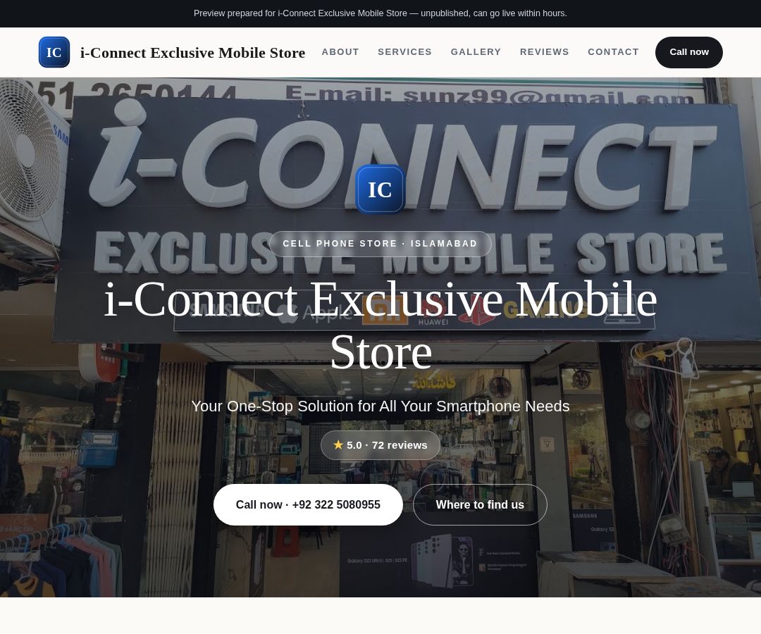 i-Connect Exclusive Mobile Store