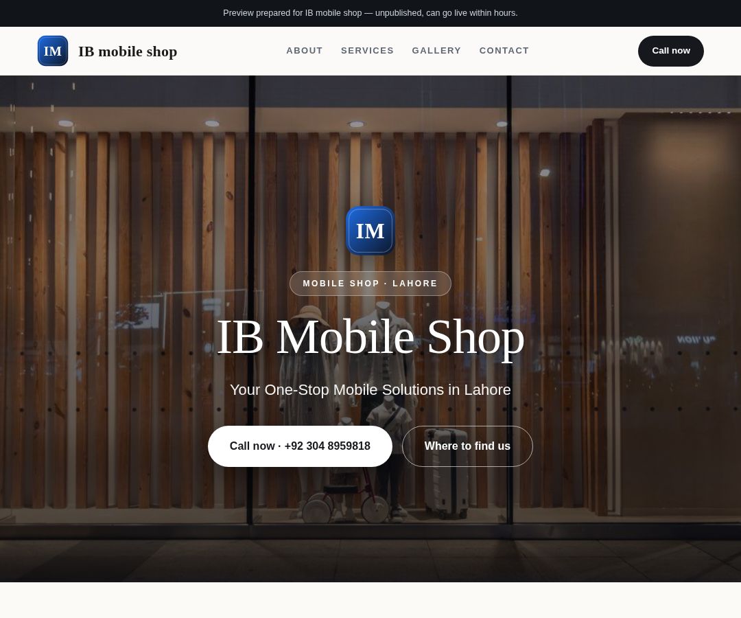IB mobile shop
