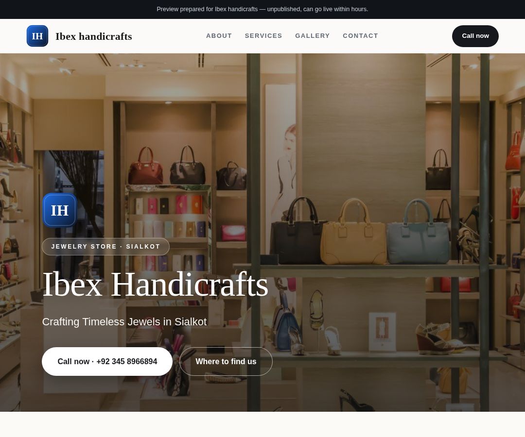 Ibex handicrafts
