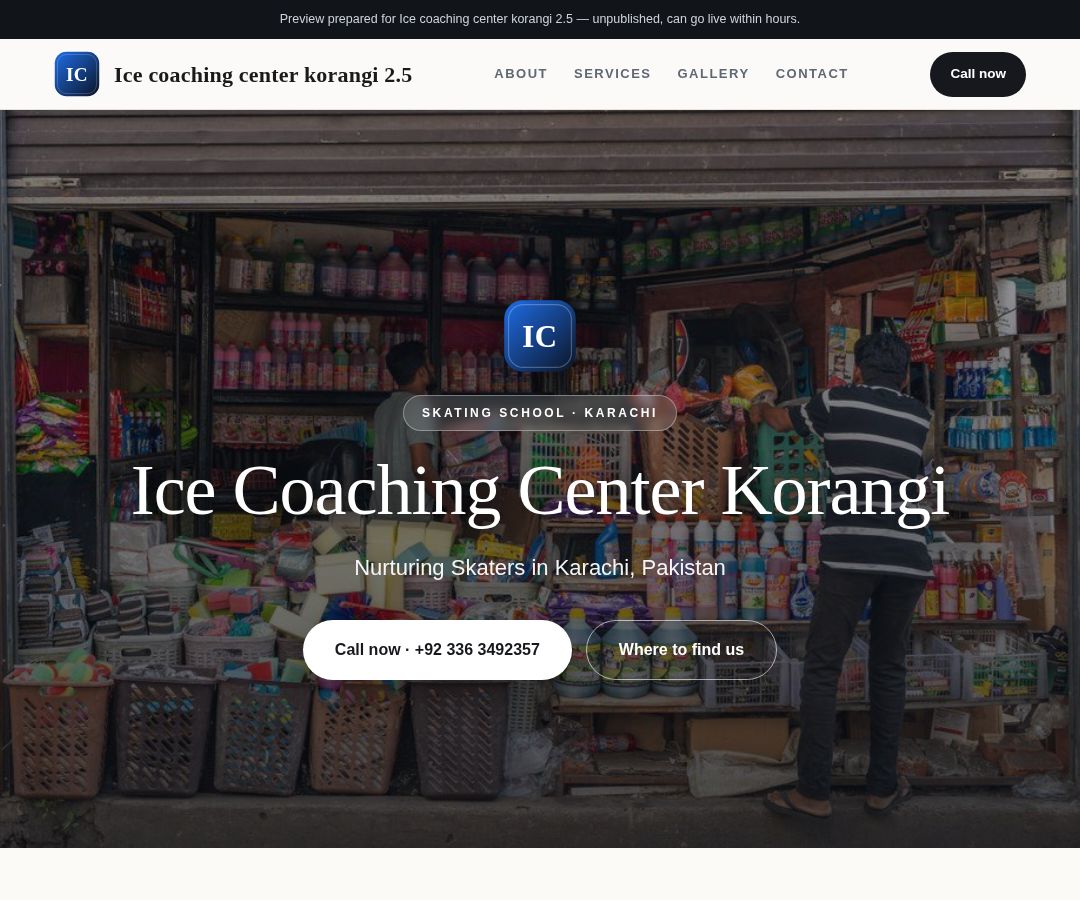Ice coaching center korangi 2.5