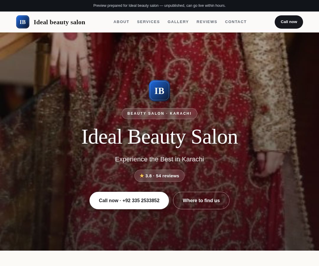 Ideal beauty salon