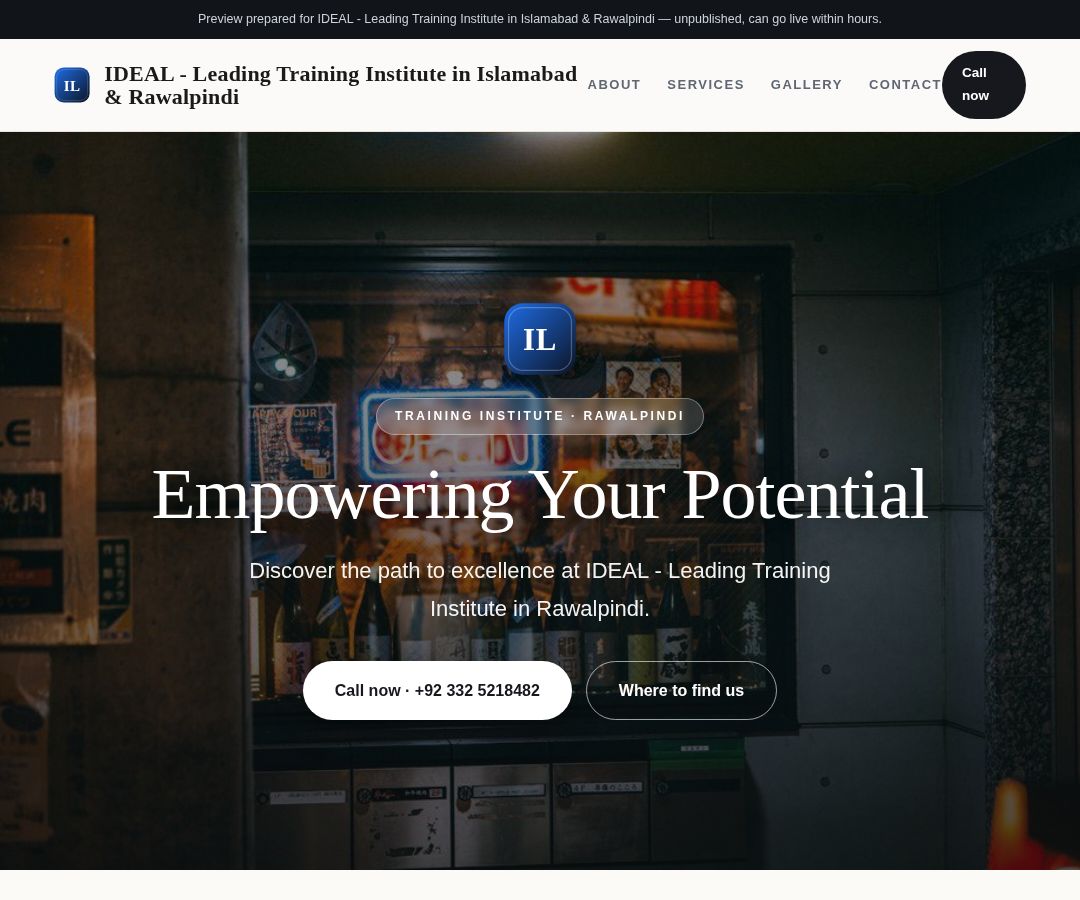 IDEAL - Leading Training Institute in Islamabad & Rawalpindi