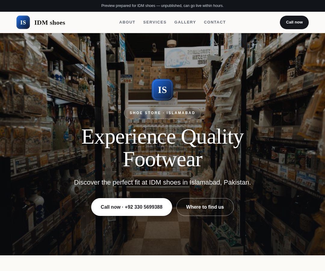 IDM shoes