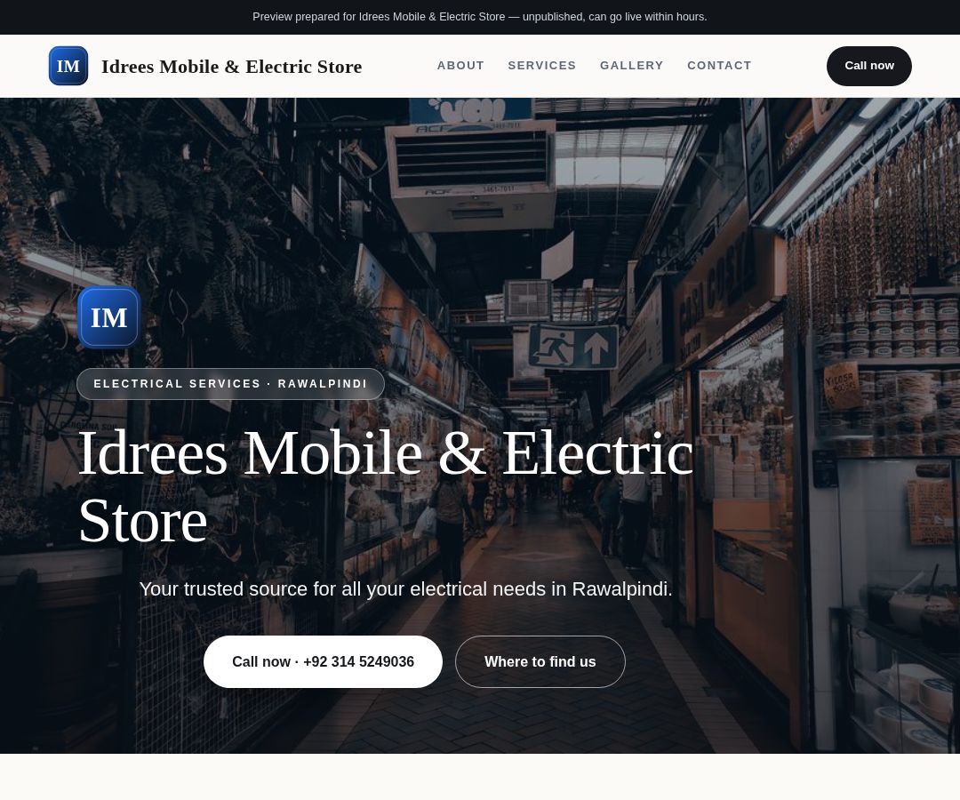 Idrees Mobile & Electric Store