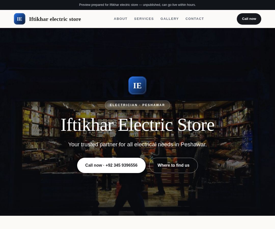 Iftikhar electric store