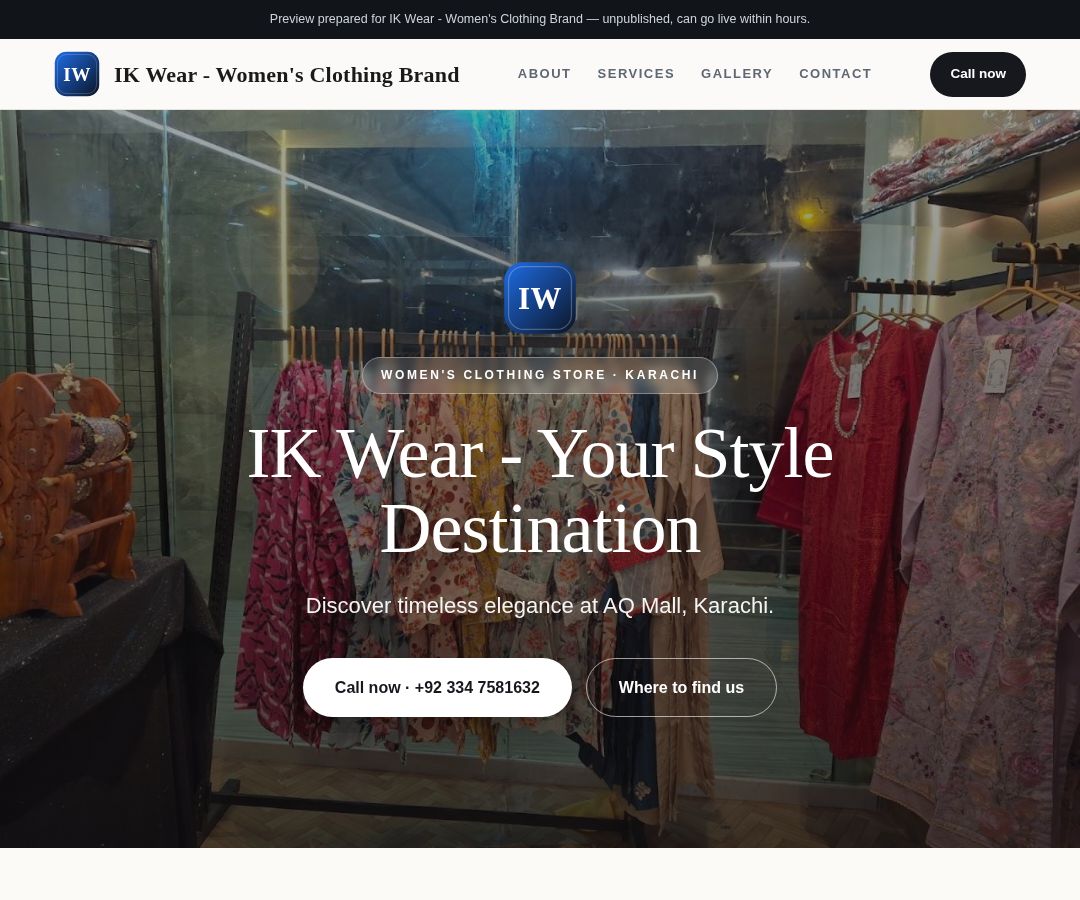 IK Wear - Women's Clothing Brand