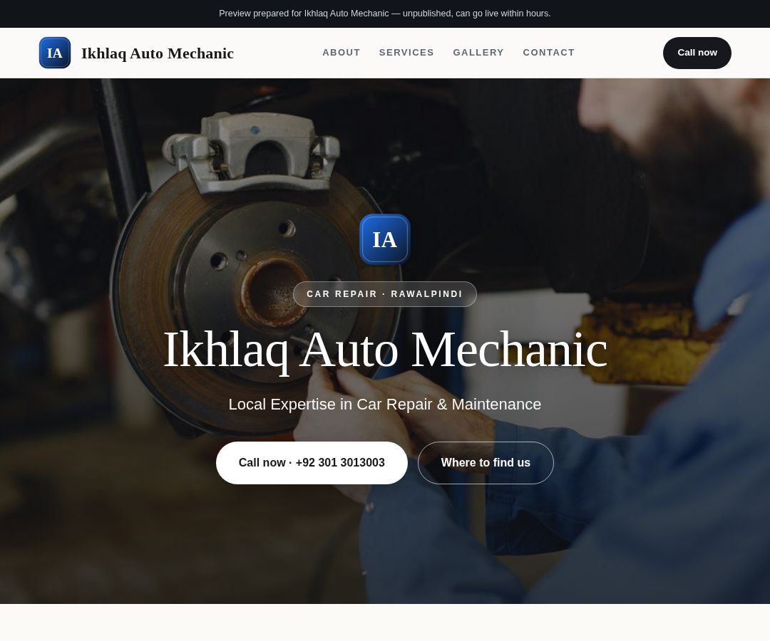 Ikhlaq Auto Mechanic