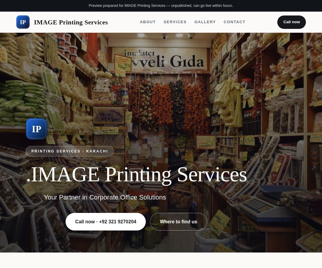 IMAGE Printing Services