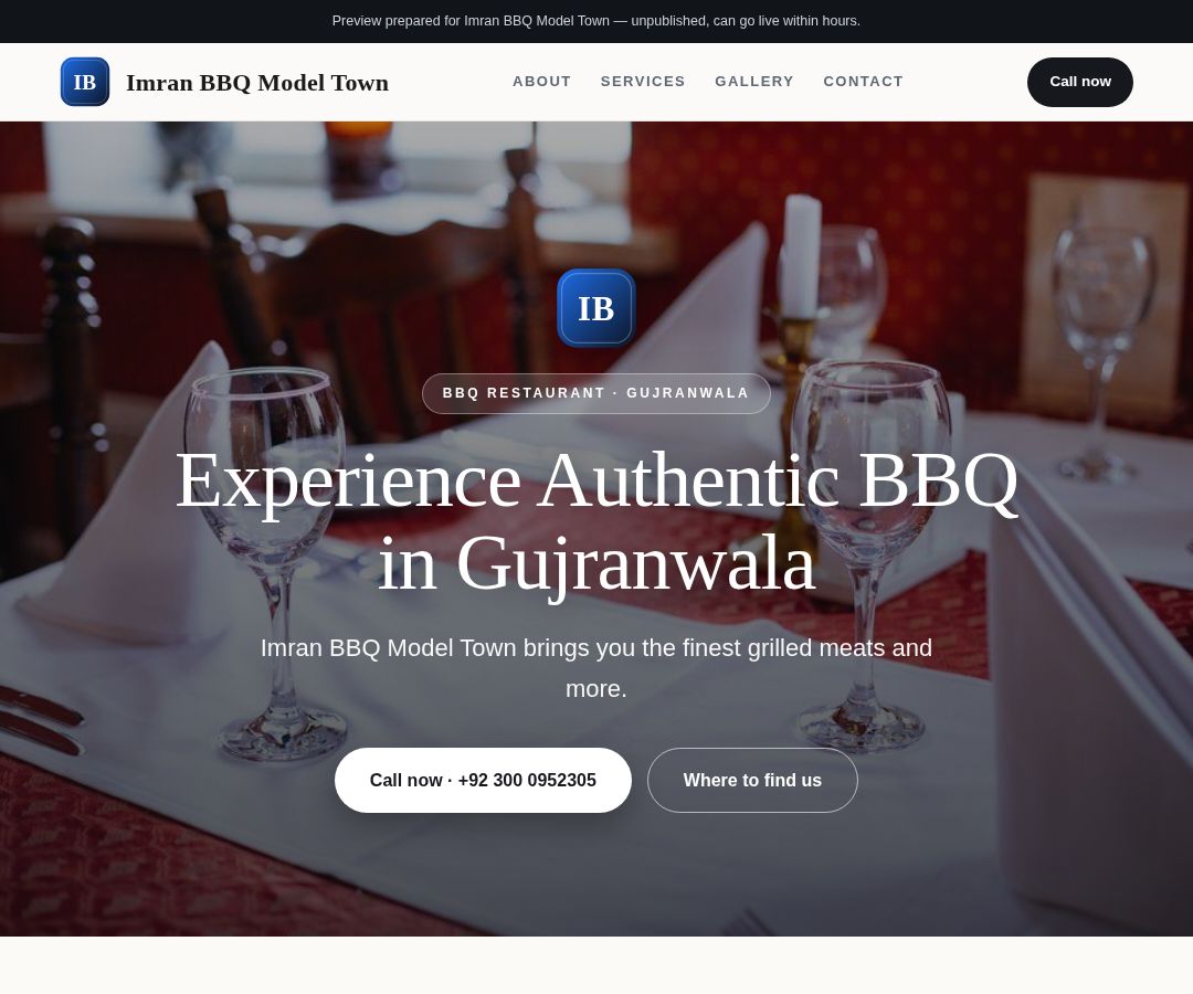 Imran BBQ Model Town