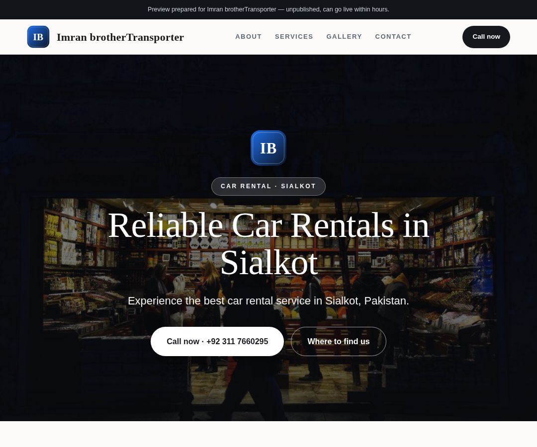 Imran brotherTransporter