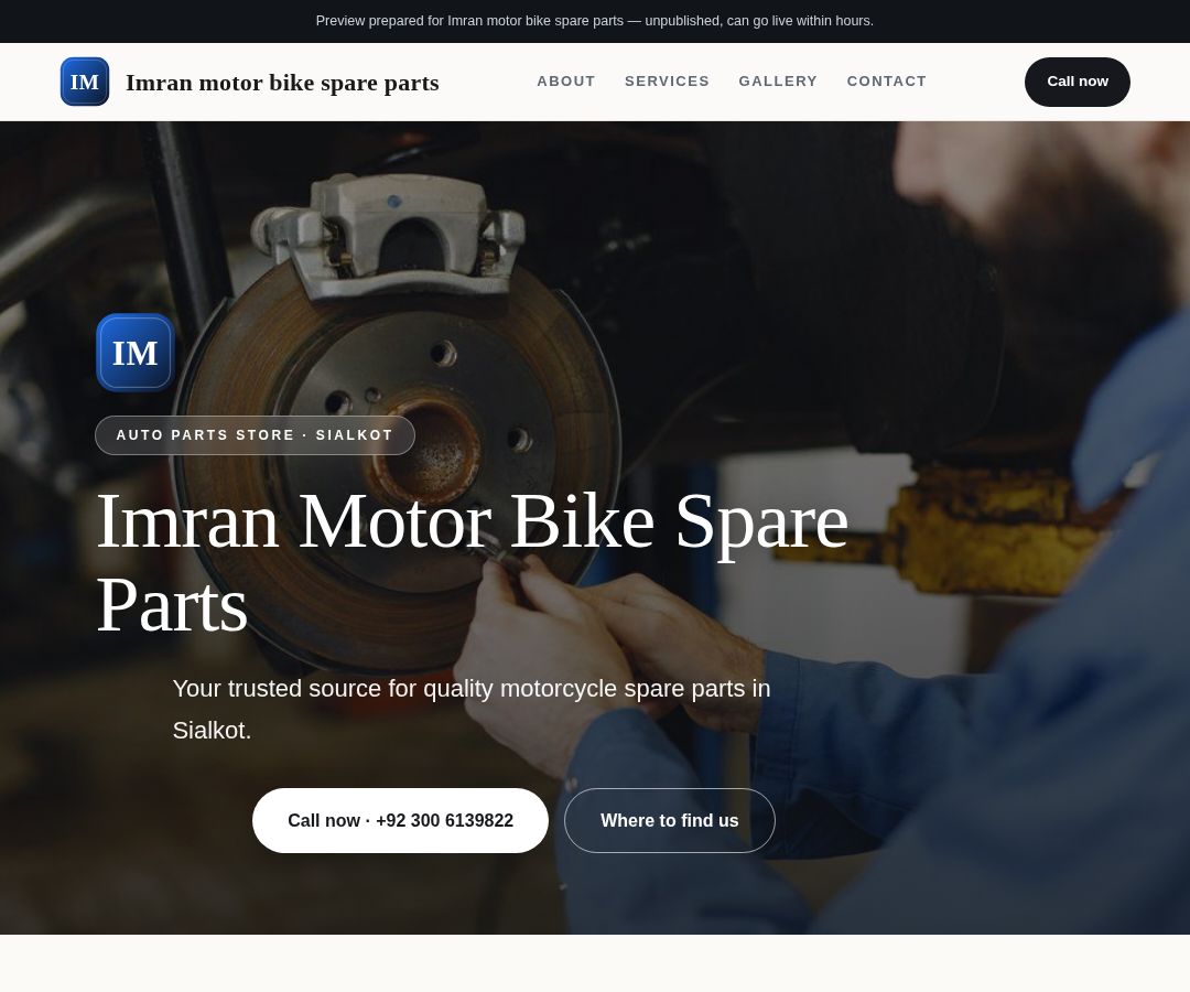 Imran motor bike spare parts