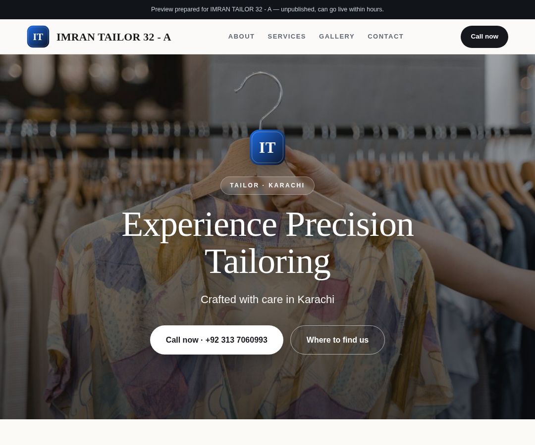 IMRAN TAILOR 32 - A