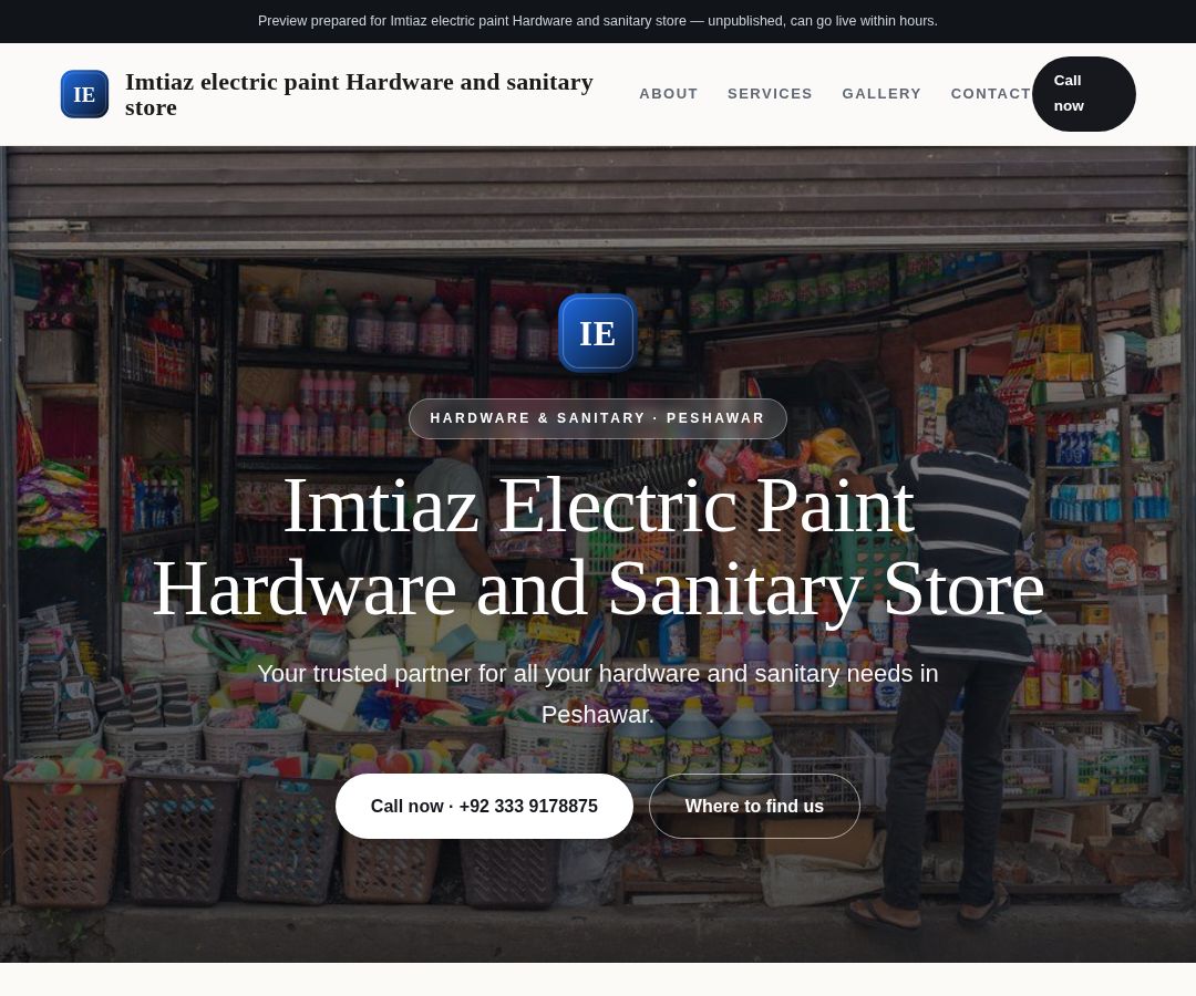 Imtiaz electric paint Hardware and sanitary store