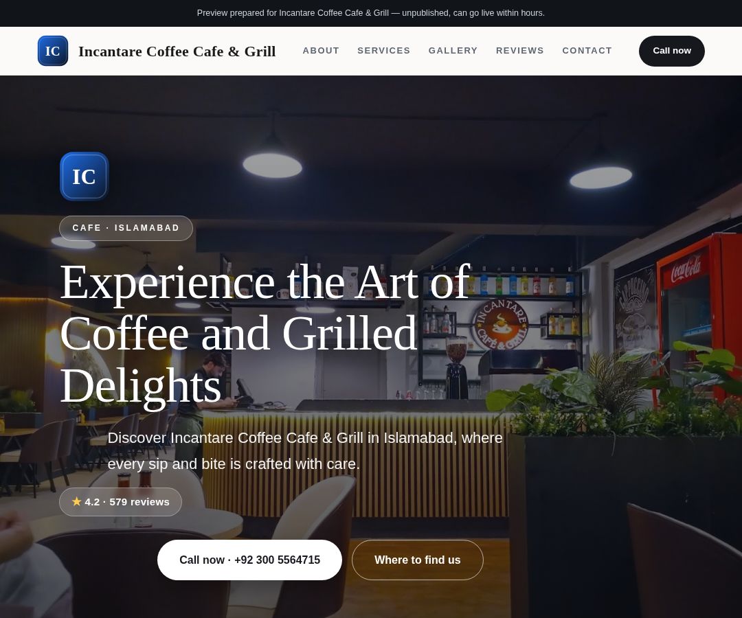 Incantare Coffee Cafe & Grill