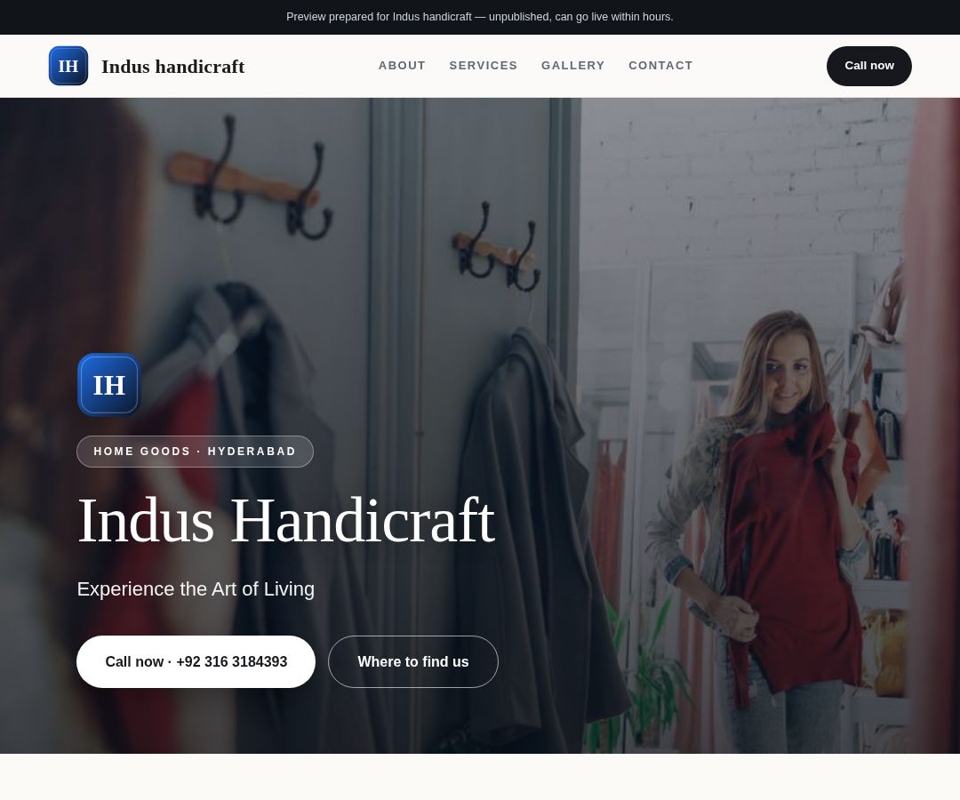 Indus handicraft