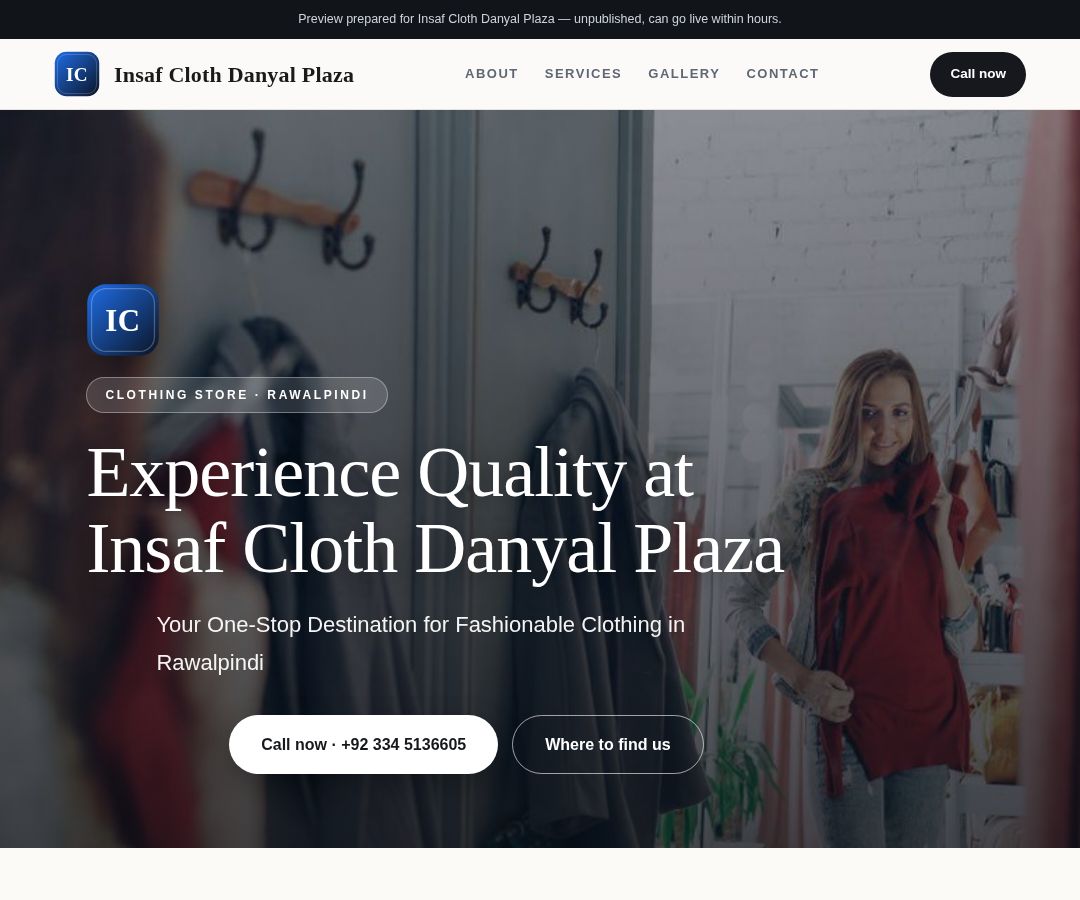 Insaf Cloth Danyal Plaza