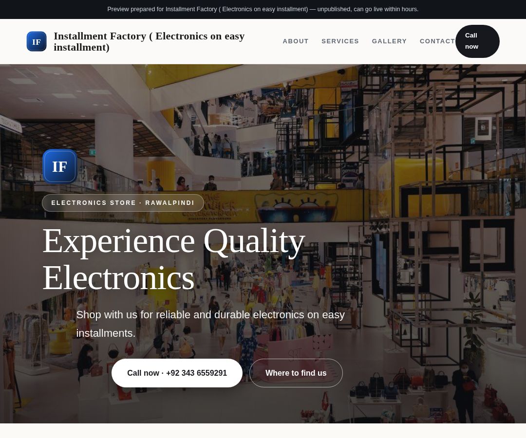 Installment Factory ( Electronics on easy installment)