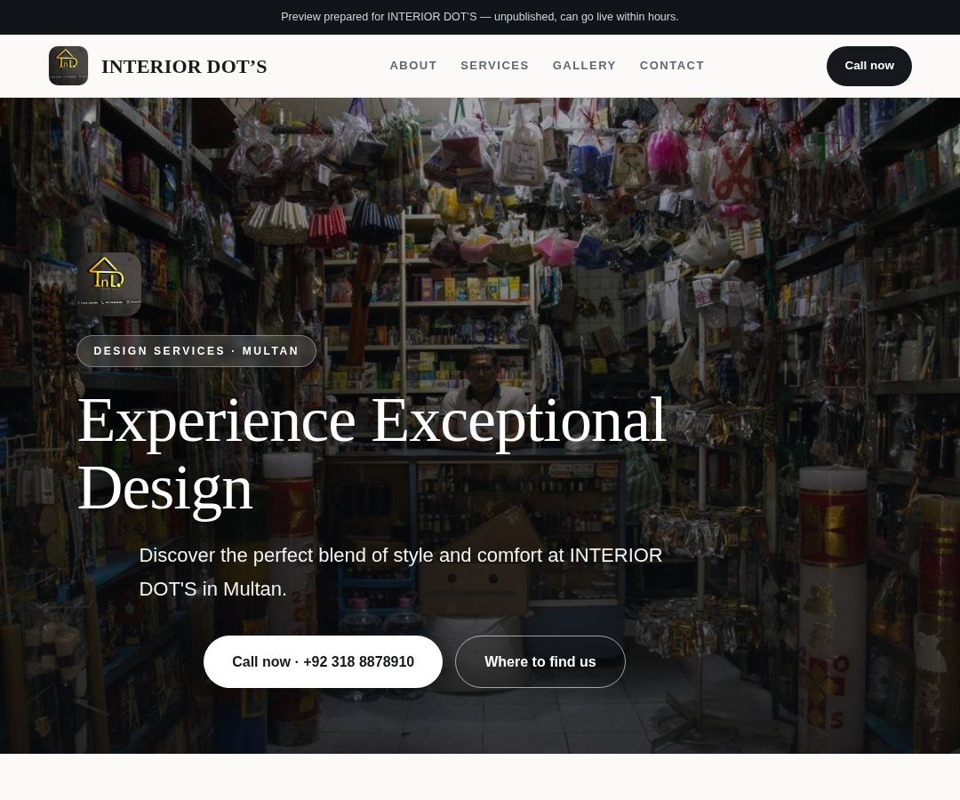 INTERIOR DOT’S