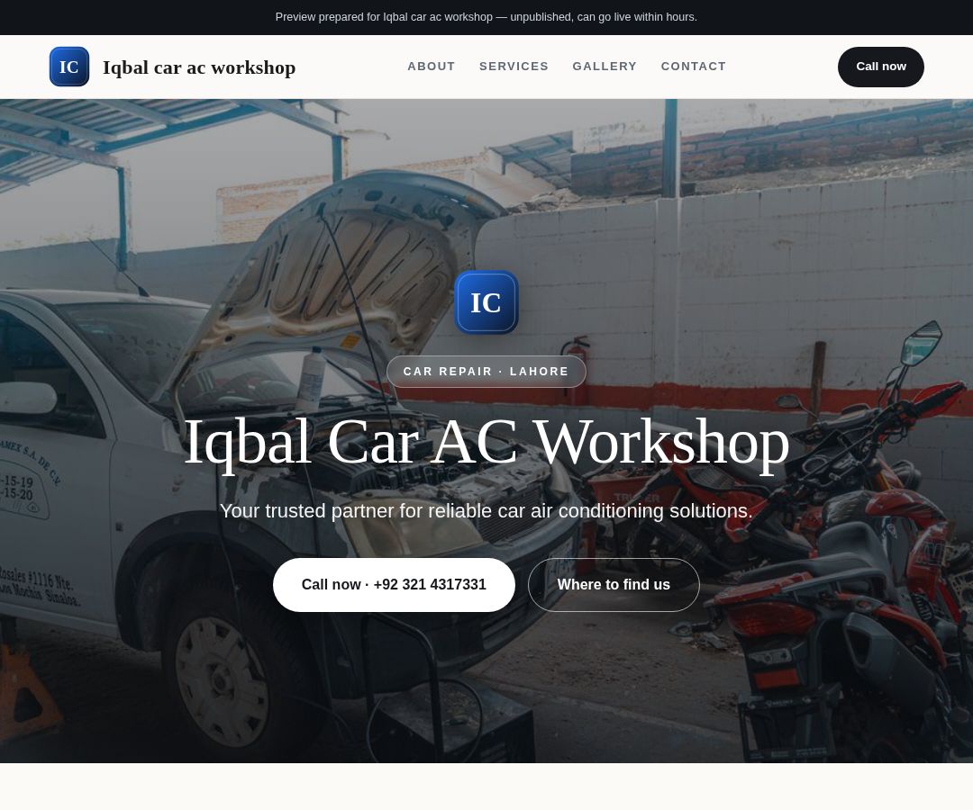 Iqbal car ac workshop