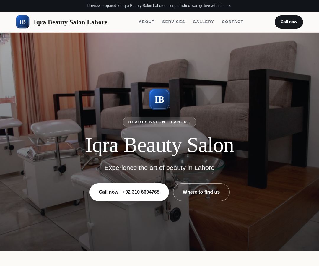 Iqra Beauty Salon Lahore