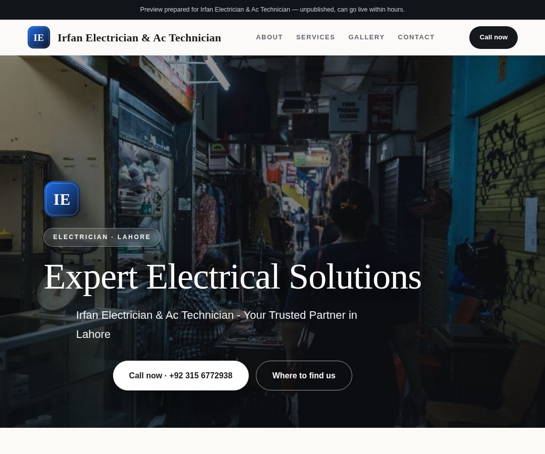 Irfan Electrician & Ac Technician