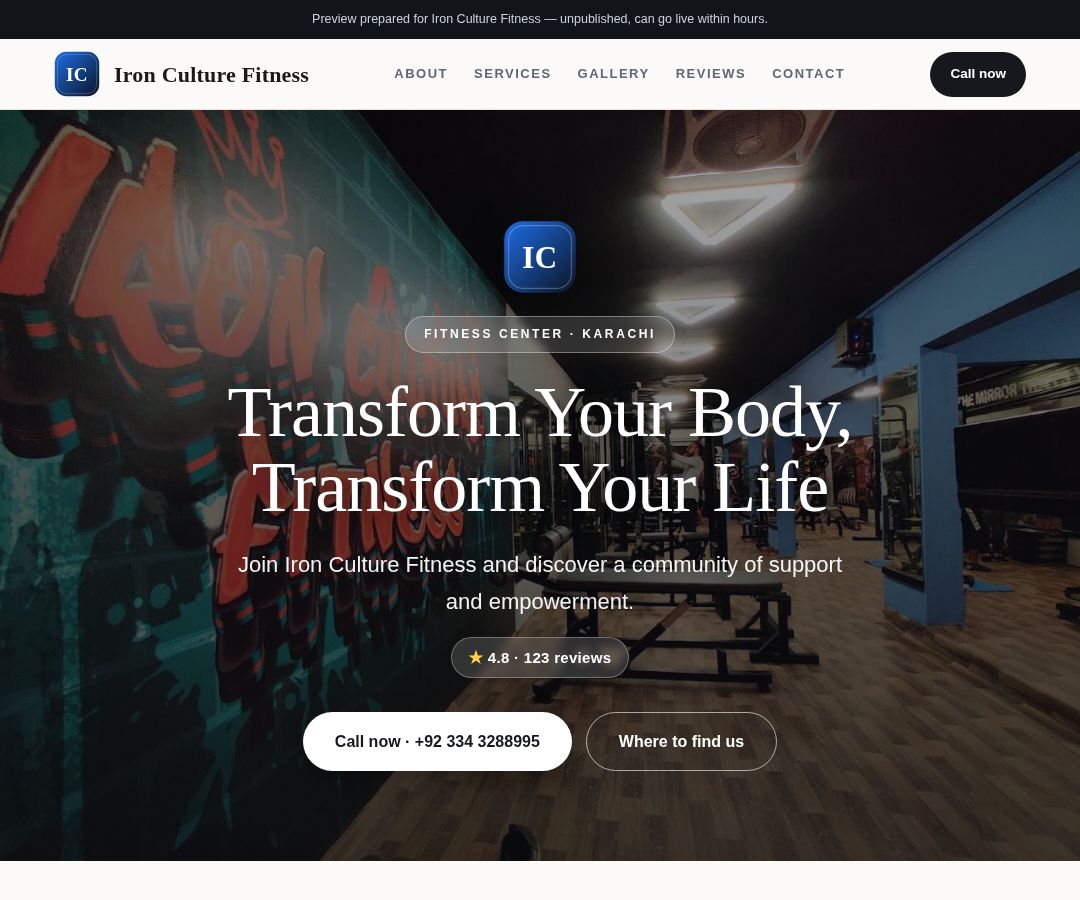Iron Culture Fitness