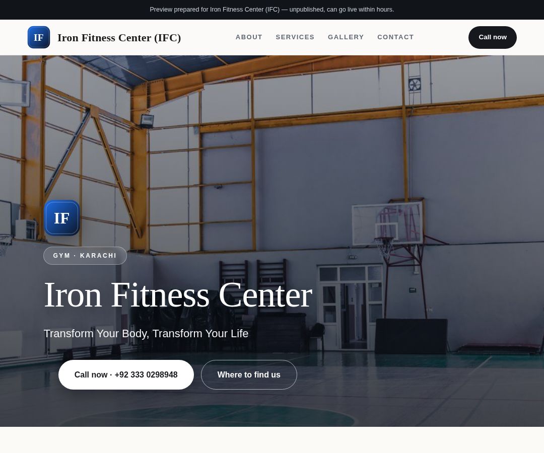 Iron Fitness Center (IFC)