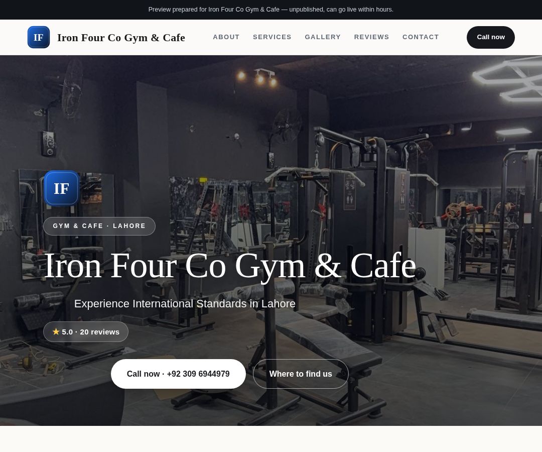 Iron Four Co Gym & Cafe
