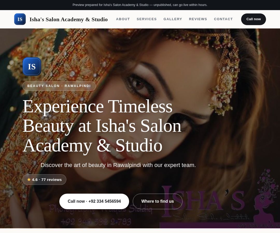 Isha's Salon Academy & Studio