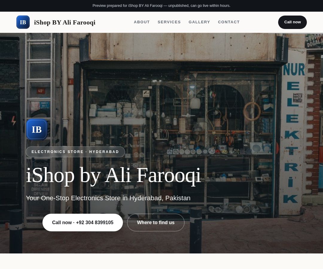 iShop BY Ali Farooqi