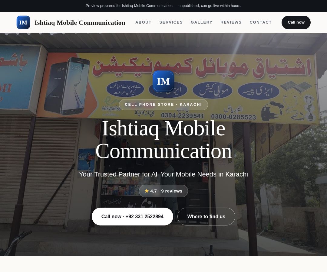 Ishtiaq Mobile Communication