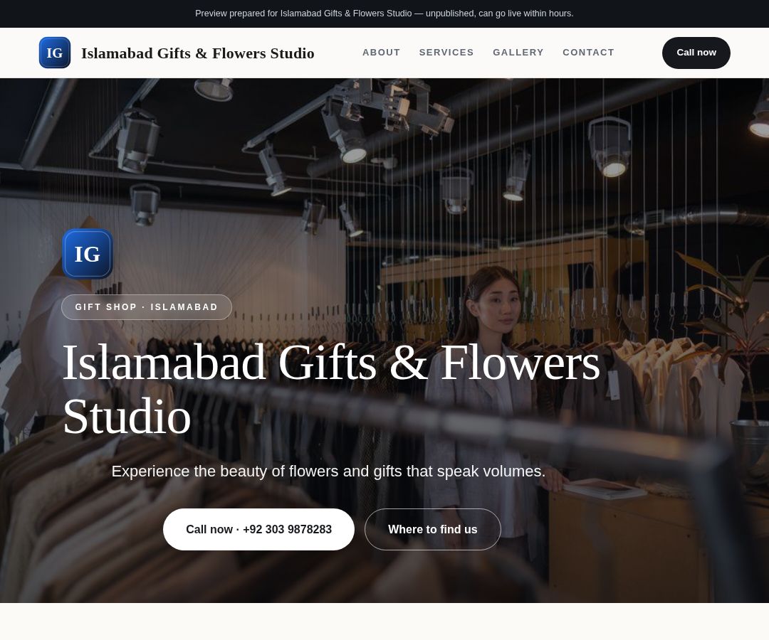 Islamabad Gifts & Flowers Studio