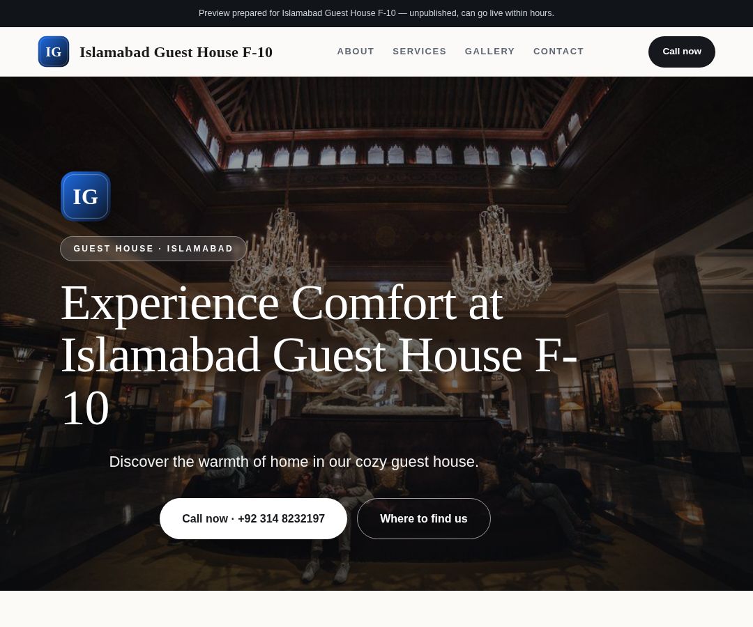 Islamabad Guest House F-10