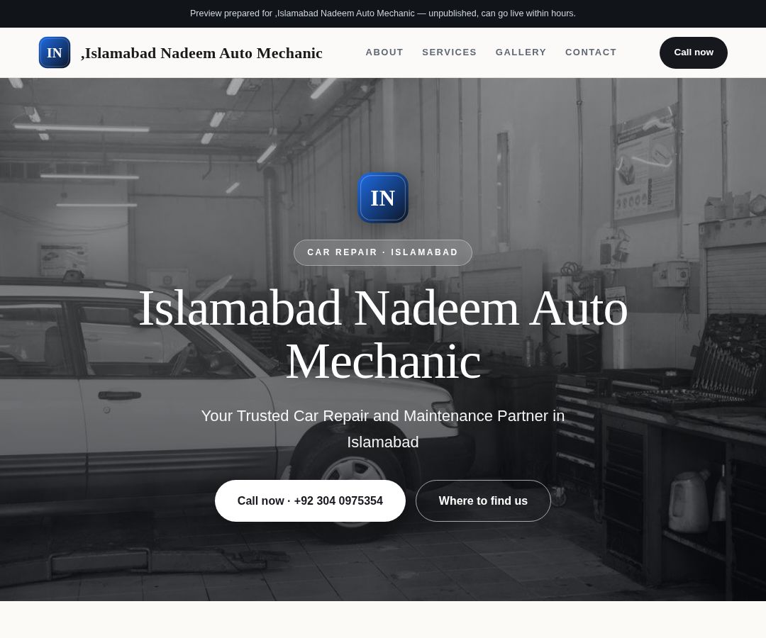 ,Islamabad Nadeem Auto Mechanic
